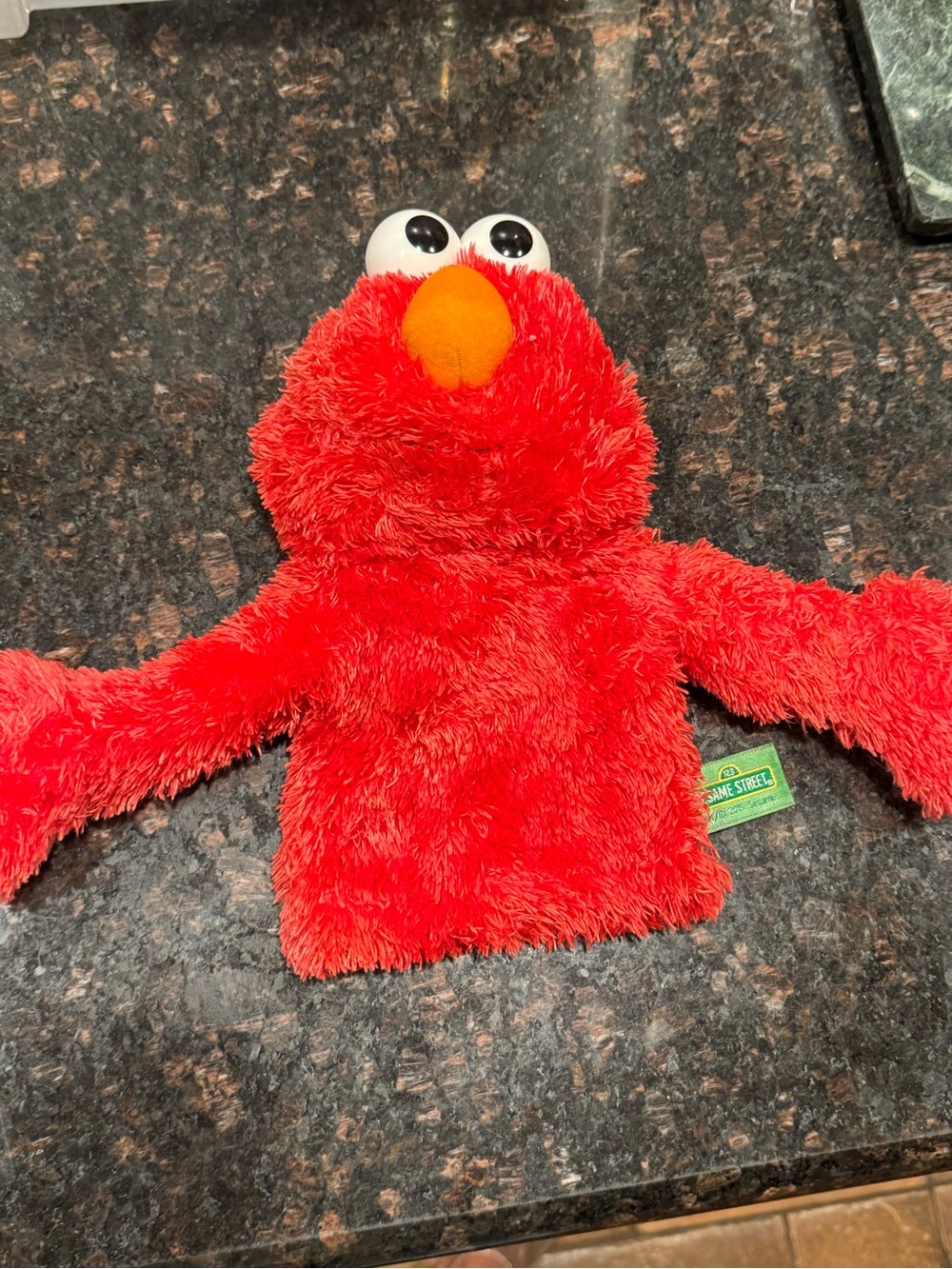 Sesame Street Elmo Muppet Hand Puppet Plush Toy  Soft Body Plastic Eyes 2019